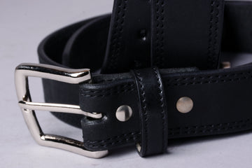 HILASON Western Genuine Leather Belt for Men Women Cowboy Cowgirl Handmade Unisex Full Grain Heavy Duty Belt